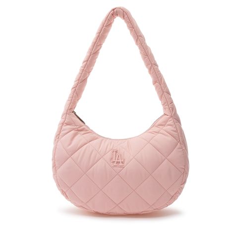 Túi MLB Quilted Hobo Bag Medium LA Dodgers Peach 3ABQM0936-07PCS