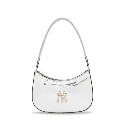 Túi MLB Korea Silver Hobo Bag New York Yankees 3ABQS124N-50SIS