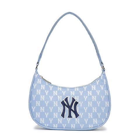 MLB KOREA Monogram Jacquard Hobobag New York Yankees - Black