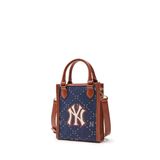 Túi MLB Chính Hãng - Họa Tiết Diamond Monogram - Thiết Kế Túi Đựng Điện Thoại - Logo NY - Màu Navy