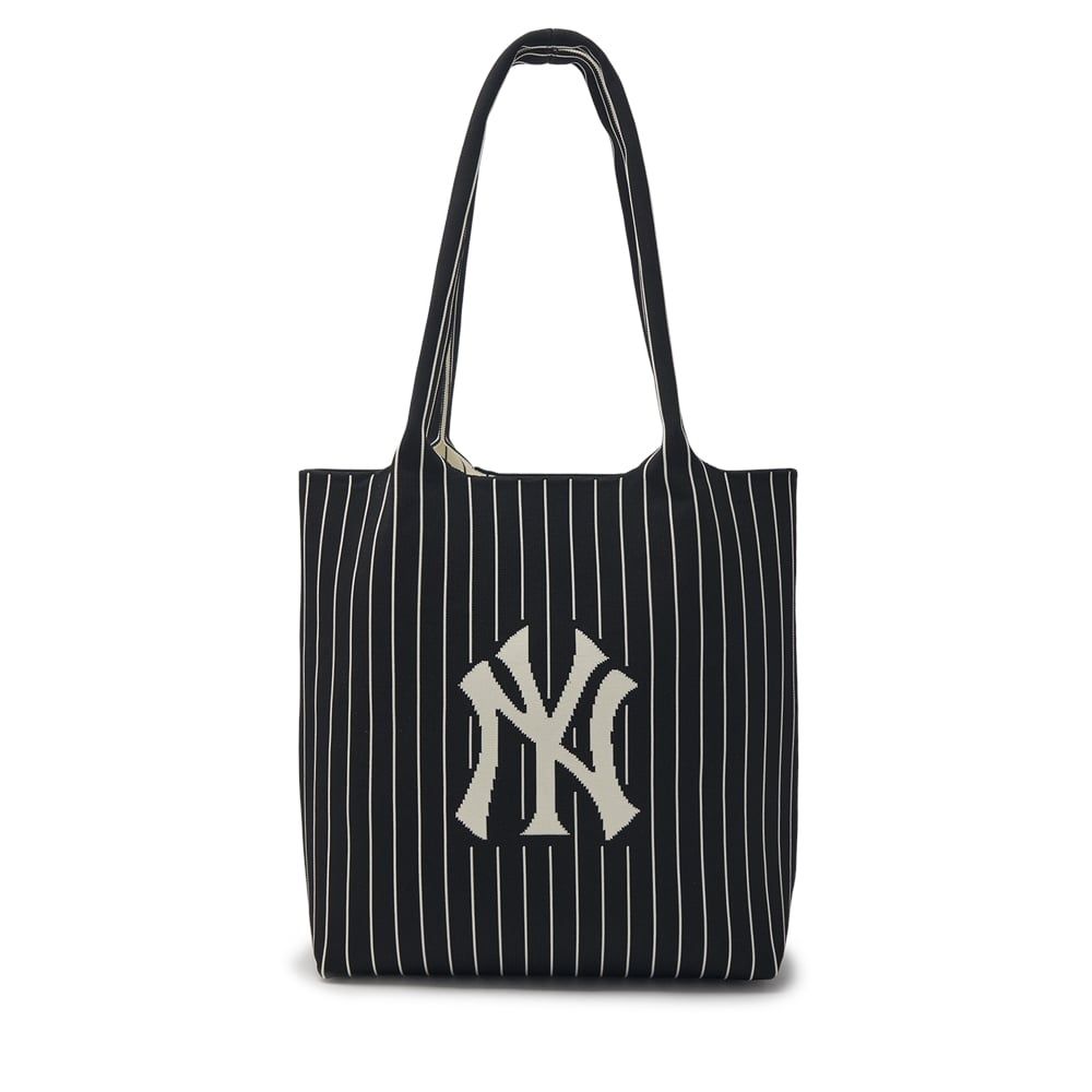 Túi MLB Chính Hãng - Họa Tiết Big Logo Knit - Thiết Kế Túi Kẹp Nách Đứng - Logo NY - Màu Đen