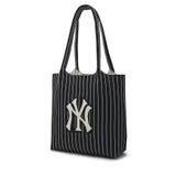 Túi MLB Chính Hãng - Họa Tiết Big Logo Knit - Thiết Kế Túi Kẹp Nách Đứng - Logo NY - Màu Đen