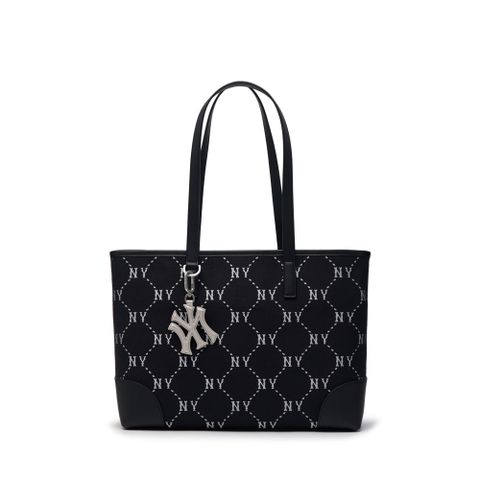 Túi MLB Diamond Monogram Jacquard Tote Bag New York Yankees Black 3AORL014N-50BKS