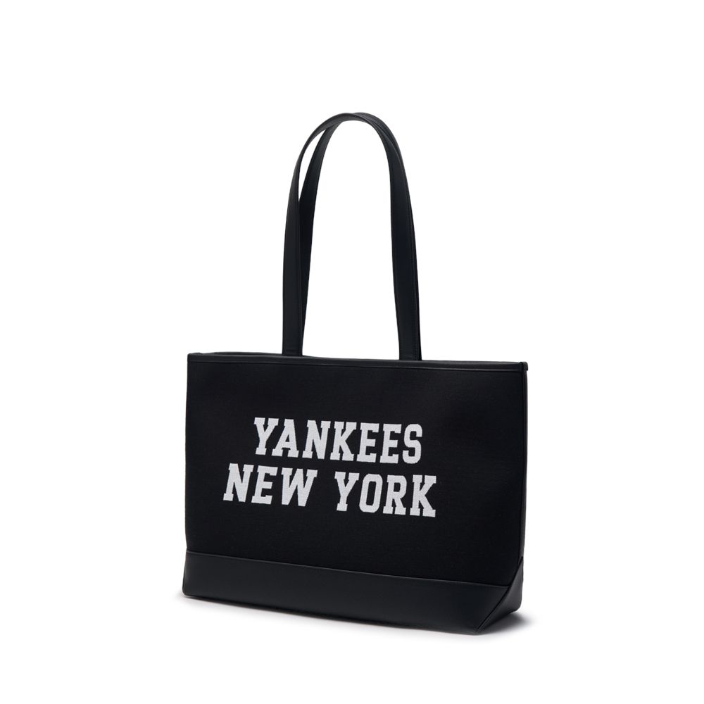 Túi MLB Chính Hãng - Thiết Kế Túi Kẹp Nách Shopping - Logo NY - Màu Đen