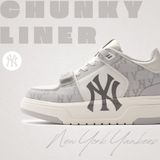 Giày MLB Chunky Liner Mid Denim New York Yankees Gray