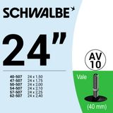  RUỘT XE ĐẠP 24” AV10 (40mm) 