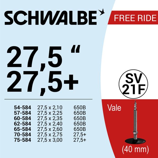  RUỘT XE ĐẠP 27.5 SV21F (40mm) 