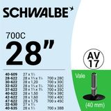  RUỘT XE ĐẠP 700c AV17 (40mm) 