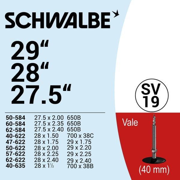  RUỘT XE ĐẠP 29” SV19 (40mm) 