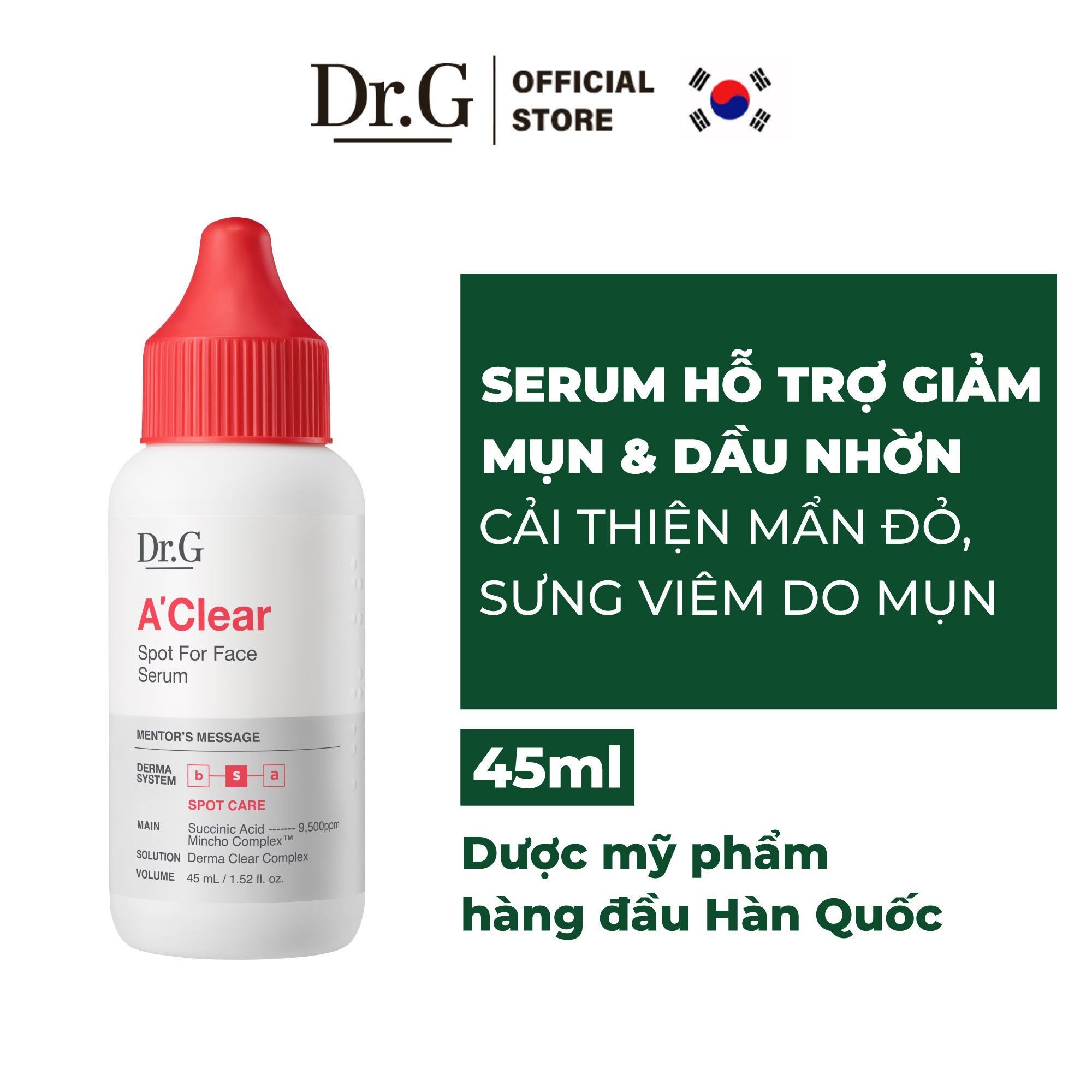 Tinh chất Dr.G A'Clear Spot For Face Serum 45ml 