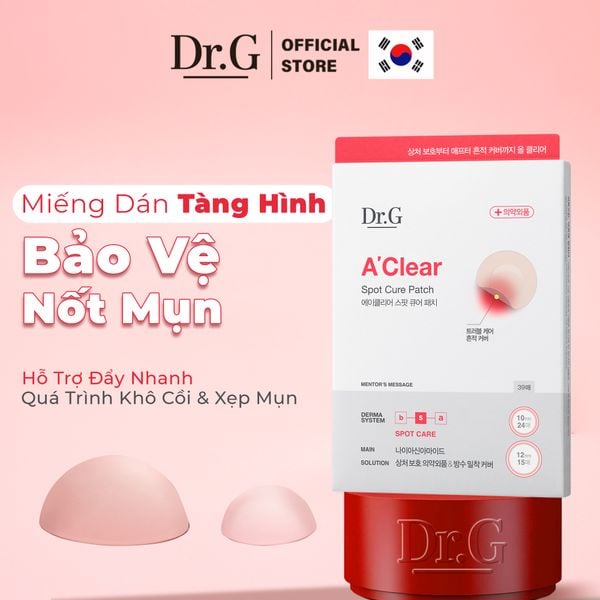  Dr.G Miếng dán mụn A'Clear Ultra Thin Spot Patch 30 pcs 