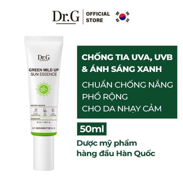  Kem chống nắng Dr.G Green Mild Up Sun Essence SPF50+ PA++++ 