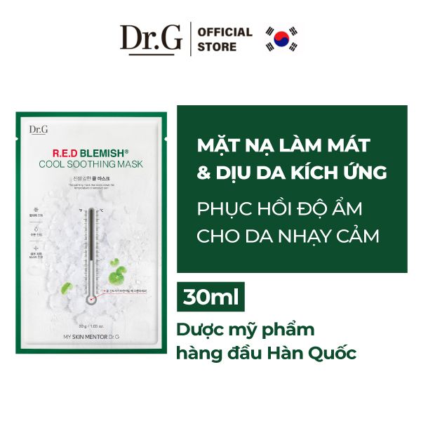  Mặt nạ giấy Dr.G R.E.D Blemish Cool Soothing Mask 