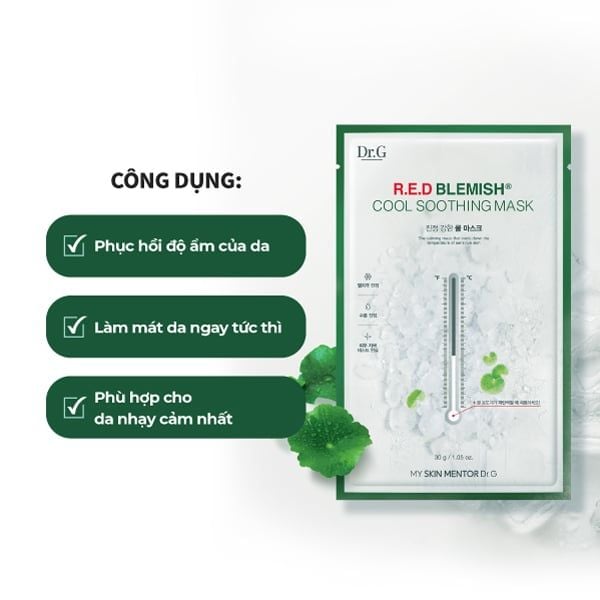  Mặt nạ giấy Dr.G R.E.D Blemish Cool Soothing Mask 