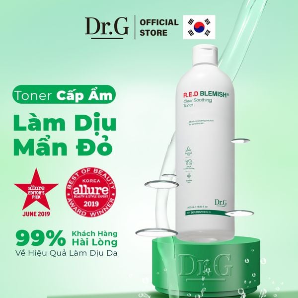  Nước Cân Bằng Dr.G R.E.D Blemish Clear Soothing Toner 