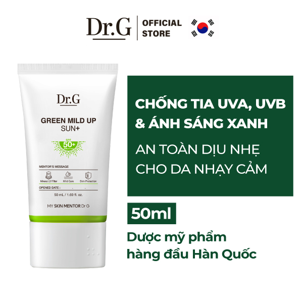 Kem chống nắng vật lý Dr.G Green Mild Up Sun+ – Dr.G Vietnam