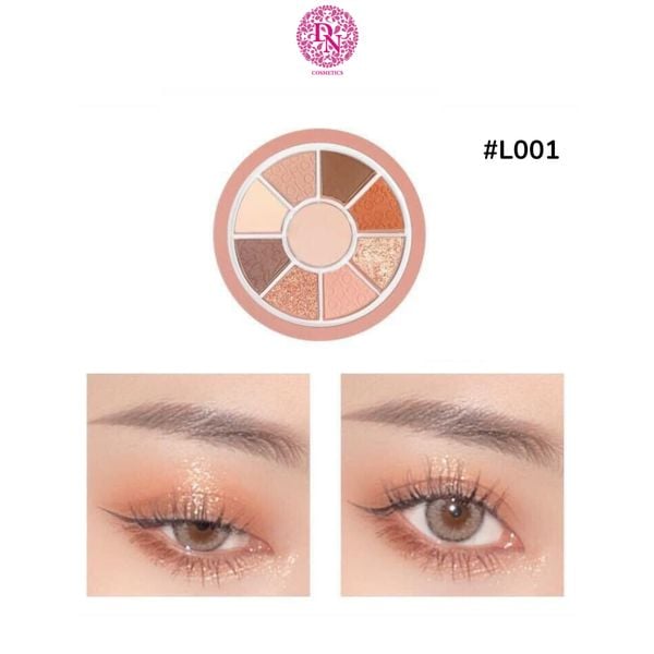PHẤN MẮT 9 Ô COLOR SCHOOL VITALITY POCKET EYE SHADOW PLATE - HÌNH TRÒN