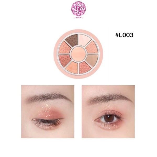 PHẤN MẮT 9 Ô COLOR SCHOOL VITALITY POCKET EYE SHADOW PLATE - HÌNH TRÒN