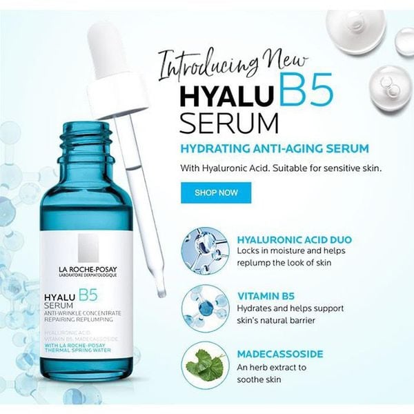 DƯỠNG CHẤT CHUYÊN SÂU GIÚP DA SĂN CHẮC & ĐÀN HỒI LAROCHE - POSAY HYALU B5 SERUM
