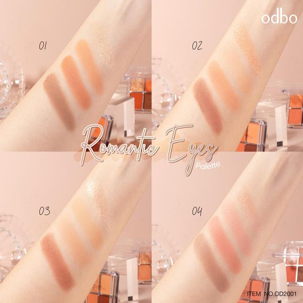 PHẤN MẮT ODBO ROMANTIC EYES PALLETTE 4 Ô OD2001