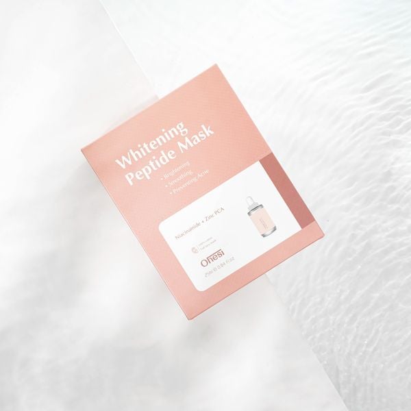 MẶT NẠ TINH CHẤT NIACINAMIDE + ZIN C OHESI WHITENING PEPTIDE MASK - TRỊ THÂM TRẮNG DA - MÀU HỒNG