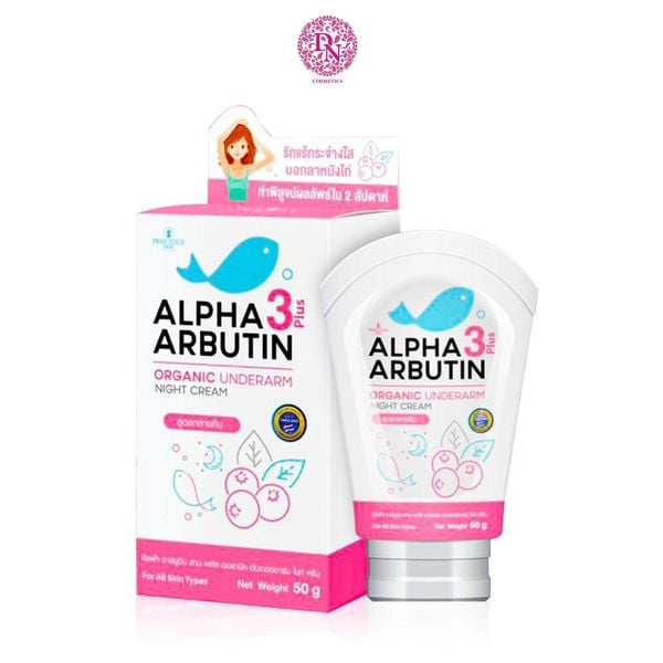 KEM THÂM NÁCH ALPHA ARBITIN 3 PLUS ORGANIC UNDERARM NIGHT CREAM 50G