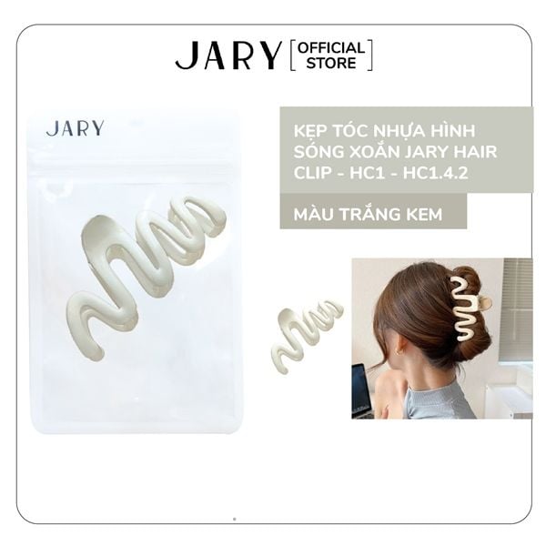 KẸP TÓC NHỰA HÌNH SÓNG XOẮN JARY HAIR CLIP - HC1 - HC1.4