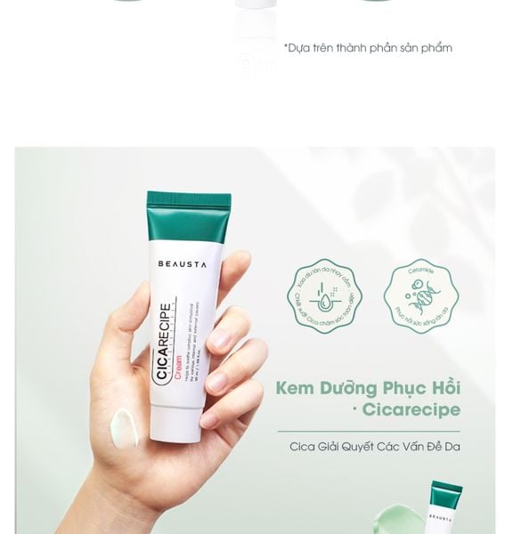 KEM DƯỠNG ẨM RAU MÁ BEAUSTA CICARECIPE CREAM
