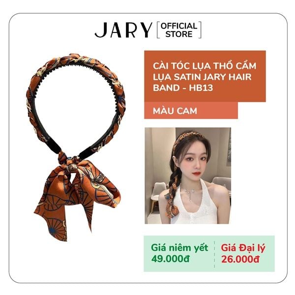 CÀI TÓC LỤA THỔ CẨM LỤA SATIN JARY HAIR BAND - HB13