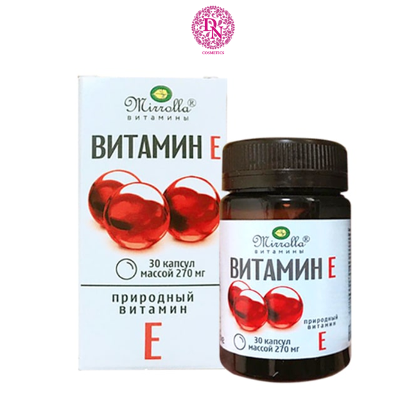 VIÊN UỐNG VITAMIN E ĐỎ MIROLLA NGA HŨ 30 VIÊN