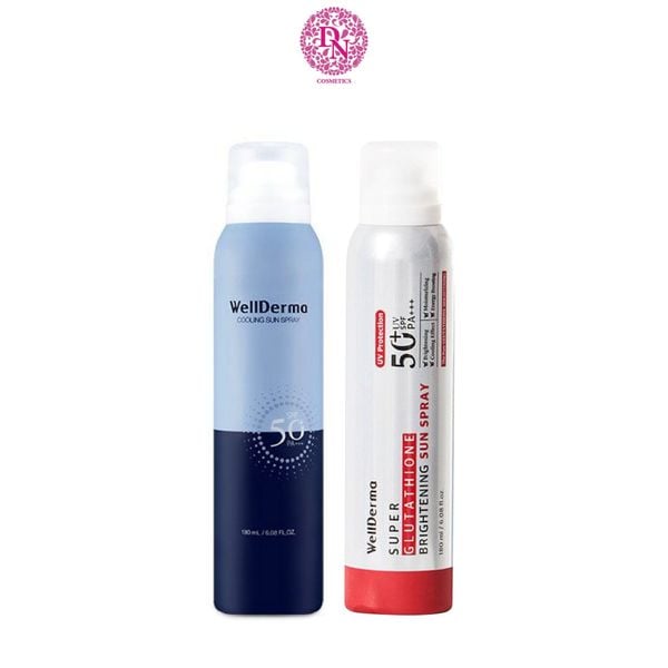 XỊT CHỐNG NẮNG WELLDERMA COOLING SUN PRAY SPF 50 PA +++ 180ML