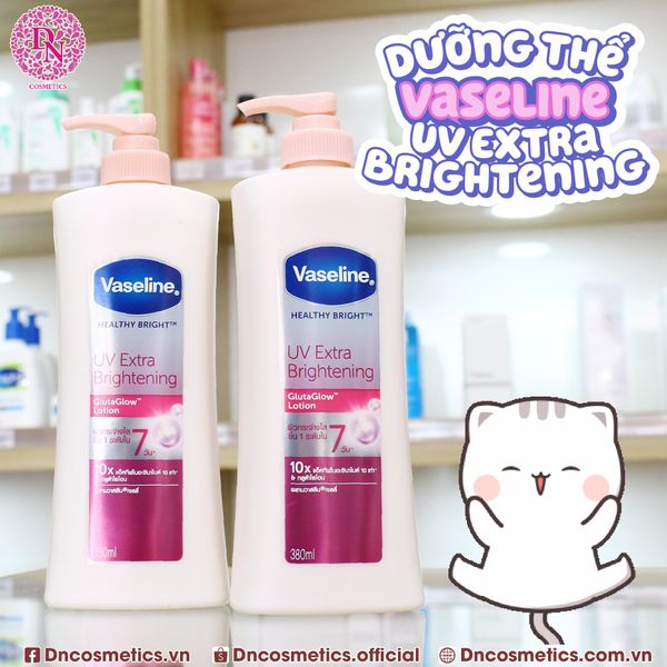 DƯỠNG THỂ TRẮNG DA VASELINE HEALTHY BRIGHT UV EXTRA BRIGHTENING LOTION 10X