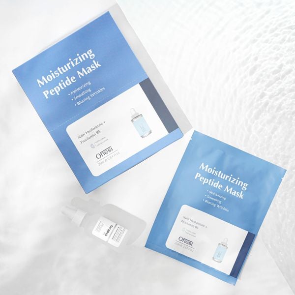 MẶT NẠ TINH CHẤT HYALURONIC AXIT + B5 OHESI MOISTURIZING PEPTIDE MASK - CẤP ẨM PHỤC HỒI - MÀU XANH