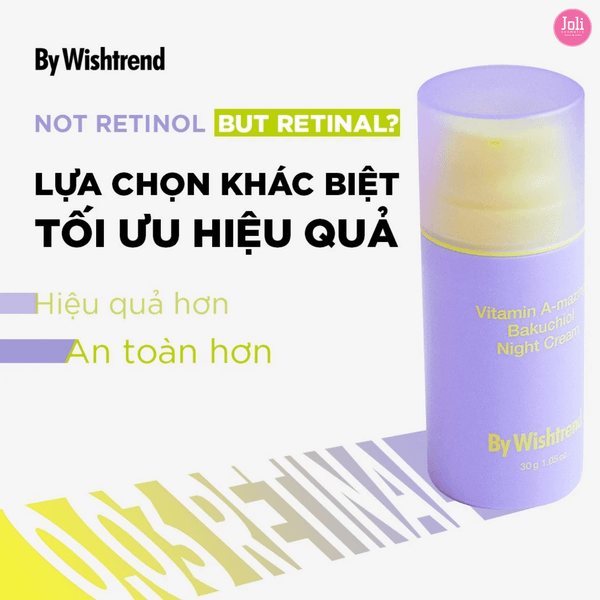 KEM DƯỠNG DA BAN ĐÊM BY WISHTREND VITAMIN A BAKUCHIOL NIGHT CREAM 30G