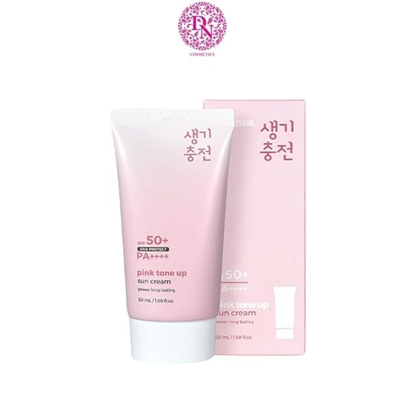 KEM CHỐNG NẮNG NÂNG TONE PRETTY SKIN PINK TONE UP SUN CREAM 50ML [MUA 1 KEM CHỐNG NẮNG TẶNG 1 MẶT NẠ OHESI 25K]