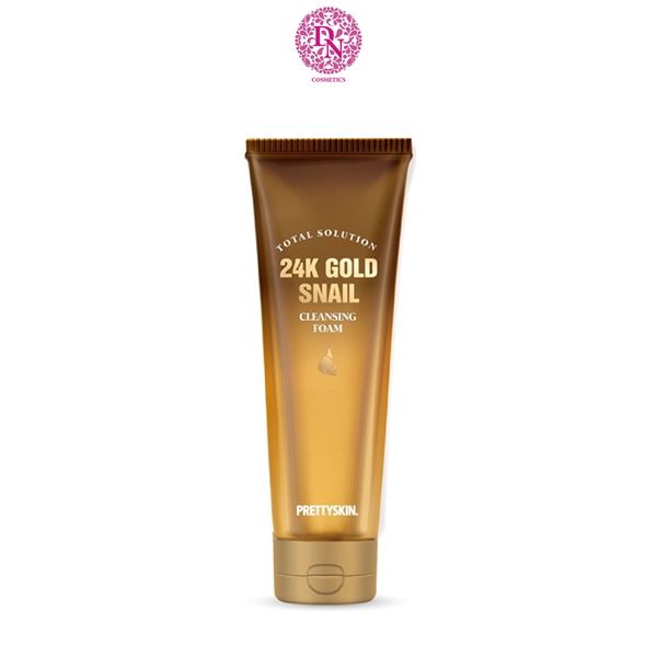 SỮA RỬA MẶT ỐC SÊN VÀNG PRETTY SKIN TOTAL SOLUTION 24K GOLD SNAIL CLEANSING FOAM 150ML [MUA 1 SRM TẶNG 1 MẶT NẠ OHESI 25K]