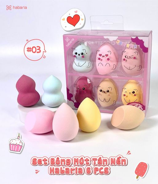 MÚT TRANG ĐIỂM HABARIA MAKEUP SPONGE