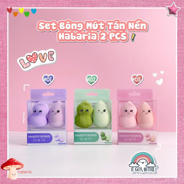 MÚT TRANG ĐIỂM HABARIA MAKEUP SPONGE