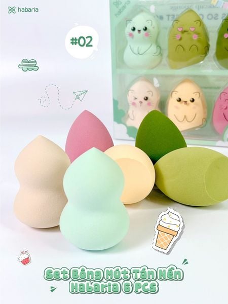 MÚT TRANG ĐIỂM HABARIA MAKEUP SPONGE