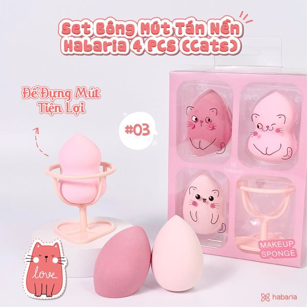 MÚT TRANG ĐIỂM HABARIA MAKEUP SPONGE