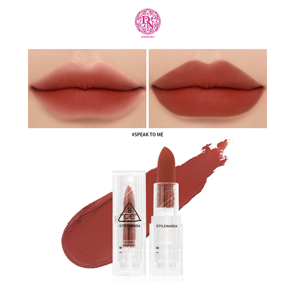 SON THỎI 3CE SOFT MATTE LIPSTICK CLEAR LAYER EDITION VỎ TRONG