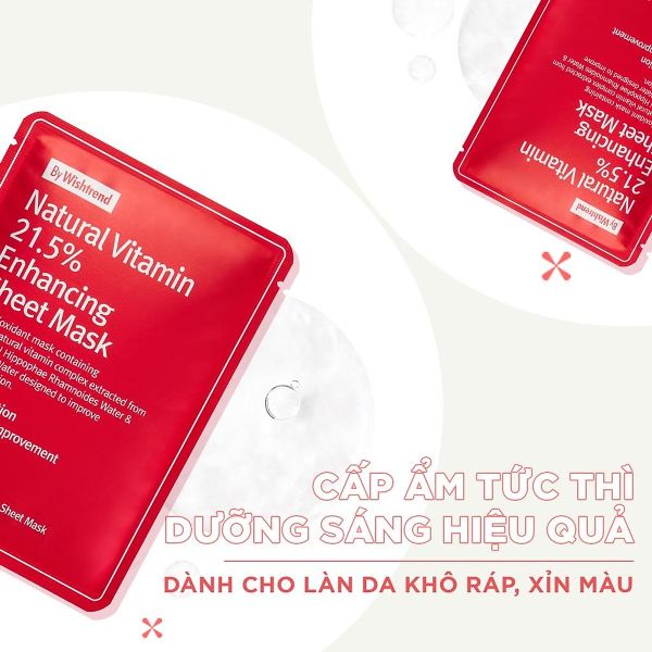 MẶT NẠ DƯỠNG ẨM LÀM SÁNG DA BY WISHTREND VITAMIN 23ML