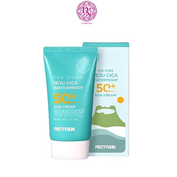 KEM CHỐNG NẮNG KHÔNG TRÔI PRETTY SKIN JEJU CICA WATERPROOF SUN CREAM 50ML