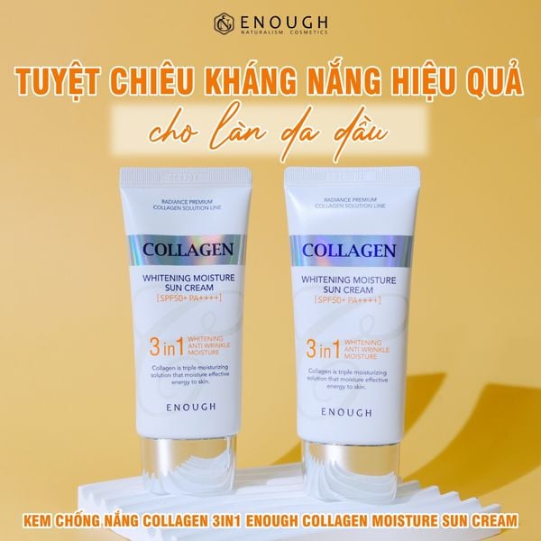 KEM CHỐNG NẮNG COLLAGEN 3IN1 ENOUGH COLLAGEN MOISTURE SUN CREAM 50ML