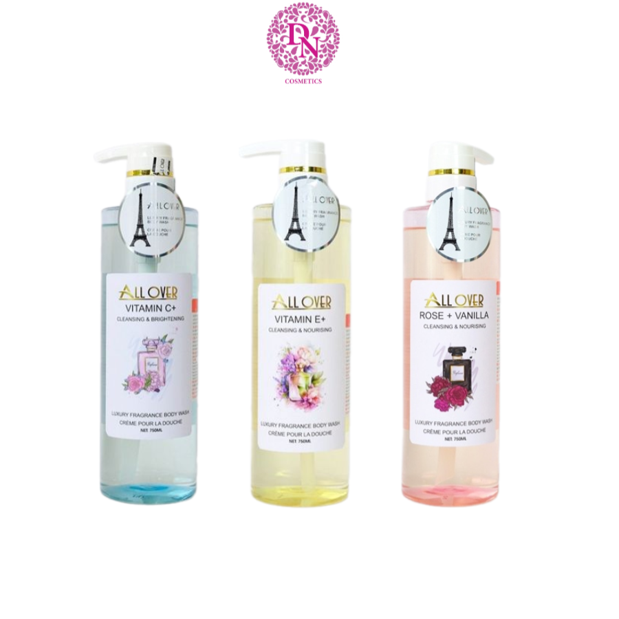 SỮA TẮM DƯỠNG ẨM HƯƠNG NƯỚC HOA ALLOVER 750ML