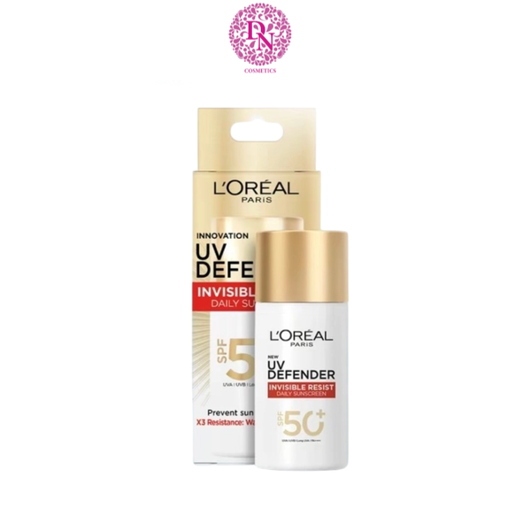 KEM CHỐNG NẮNG L'OREAL PARIS UV DEFENDER INVISIBLE RESIST DAILY SUNSCREEN SPF50 50ML