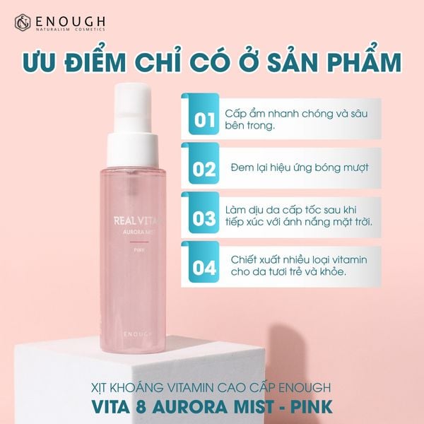 XỊT KHOÁNG CAO CẤP ENOUGH AURORA MIST 80ML