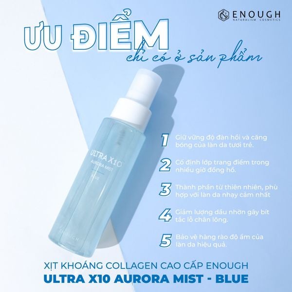 XỊT KHOÁNG CAO CẤP ENOUGH AURORA MIST 80ML