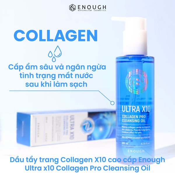 DẦU TẨY TRANG CAO CẤP ENOUGH PRO CLEANSING OIL 200ML