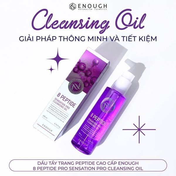DẦU TẨY TRANG CAO CẤP ENOUGH PRO CLEANSING OIL 200ML